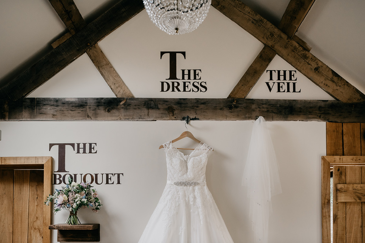 The Tythe Barn bridal suite
