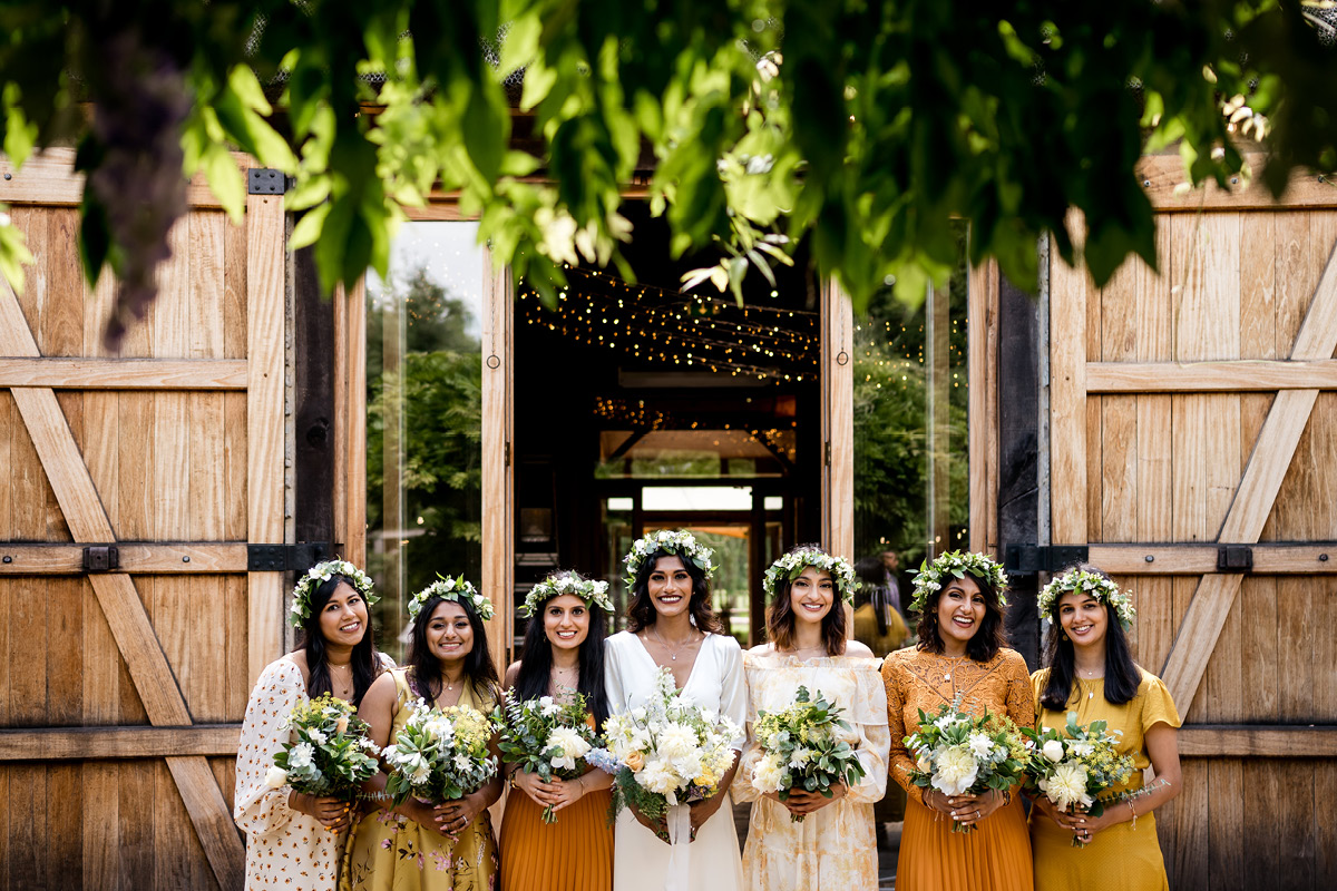 The Tythe Barn bridesmaids