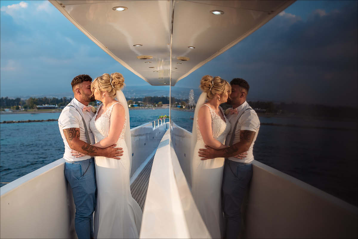 wedding on a yacht cyprus