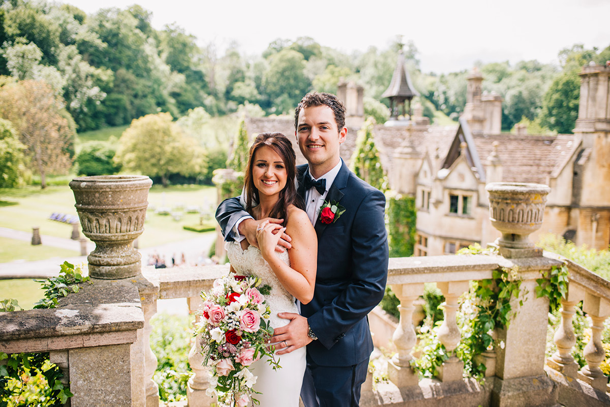 The Manor House wedding couple