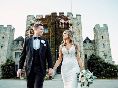 Hever Castle wedding couple