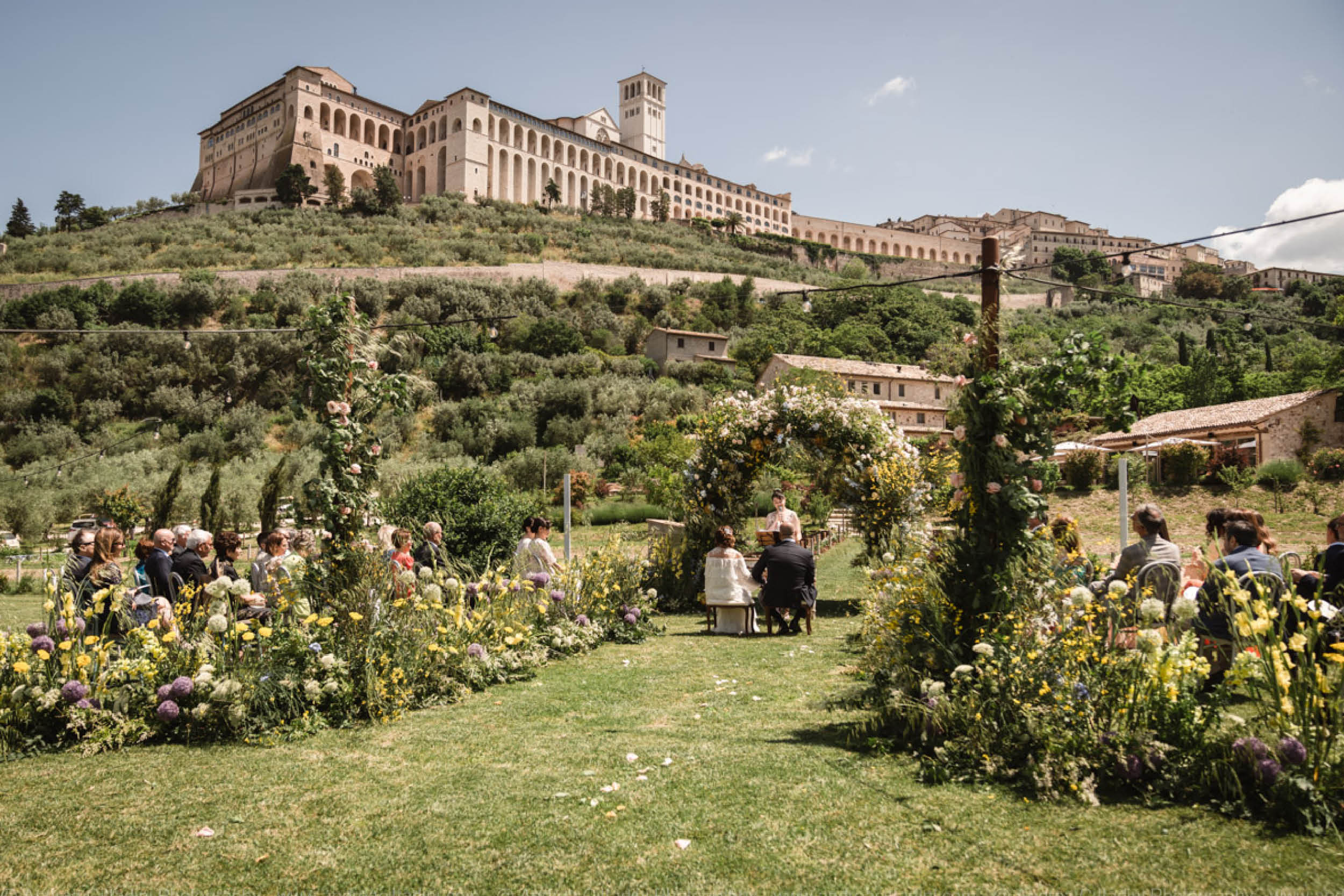 Borgo Antichi Orti Assisi wedding ceremony